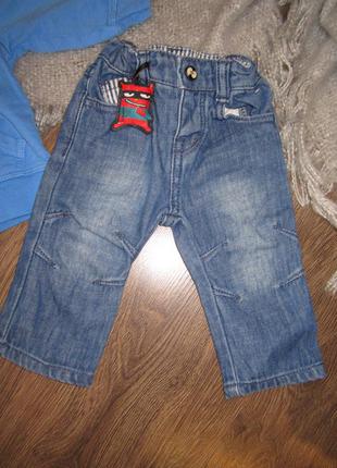 Комплект (джинсы   кенгурушка) рр3-6мес (62-68см) 120грн3 фото