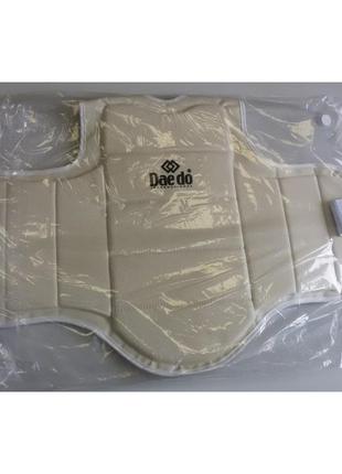 Защита корпуса для каратэ daedo kpro 2020 белый жилет защитный груди торса на грудь жилетка для единоборств3 фото