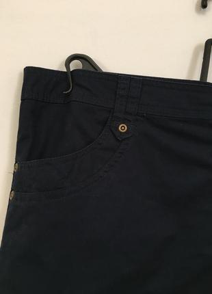 Темно-синя коротка джинсова спідниця2 фото