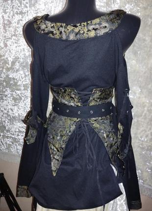 Крутой костюм в стиле аниме готик лолита кимоно с корсетом gothic lolita & punk glp5 фото