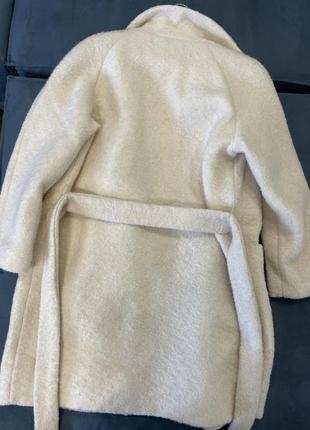 Пальто пиджак ganni молочного цвета3 фото