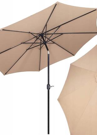 Зонт садовый стоячий (для террасы, пляжа) с наклоном springos 290 см gu0016
