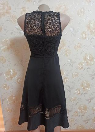 Платье черное с кружевом новое2 фото