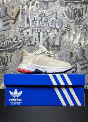 Кросівки adidas ozweego plus beige