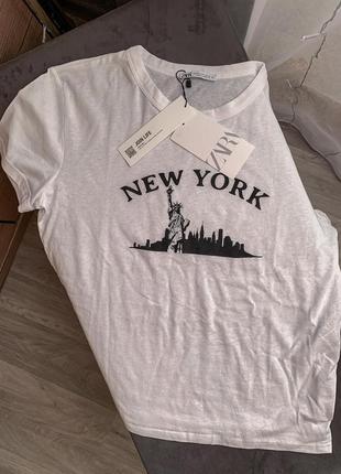 Футболка від zara new york2 фото