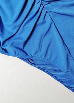 Женское синие боди со сборками по талии michelle keegan4 фото