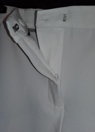 Білі кюлоти / укорочені брюки / вільні штани4 фото