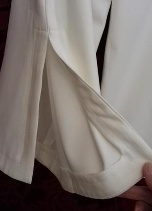 Білі кюлоти / укорочені брюки / вільні штани6 фото