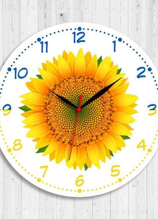 Часы подсолнечник украина настенные часы украинский подсолнечник часы украина украинский сувенир размер 30 см