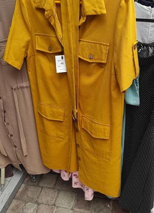 Платье летнее лен натуральная ткань