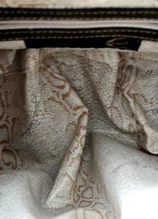 Just cavalli. крупная сумка из натуральной кожи.7 фото