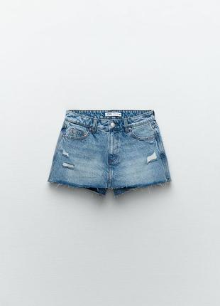 Джинсові шорти - спідниця 2в1 zara