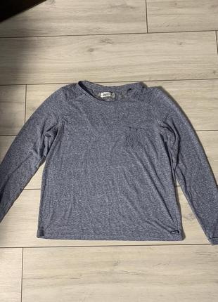 Кофта/реглан/джемпер/с узором/серая/легкая