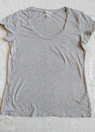 Серая футболка h&m