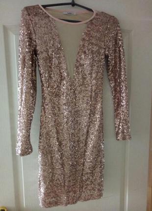 Шикарное платье паейтки на выпускной или для особенного вечера