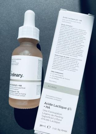 The ordinary lactic acid 5% + ha кислотный пилинг с молочной кислотой5 фото