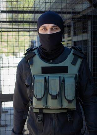 Військова тактична плитоноска without зсу green 8048533