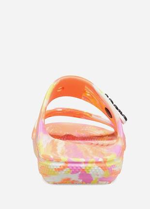 Шлепанцы женские crocs classic retro resort clog papaya/multi5 фото