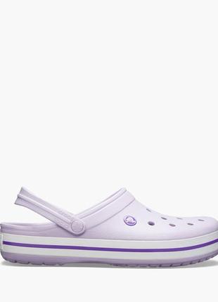 Шльопанці crocs crocband lavender/purple