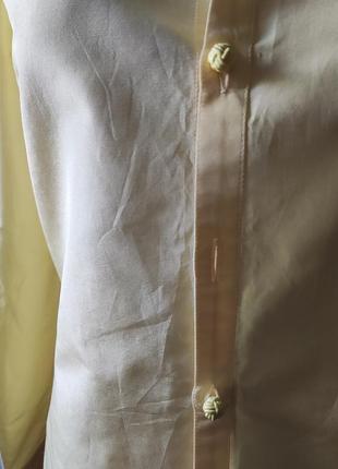 Блузка з бавовни та шовку ralph lauren, чорний лейбл.розм 6- 36евро2 фото