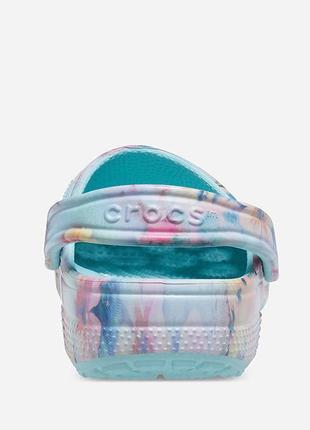 Шлепанцы женские crocs classic dream clog pure water/multi5 фото