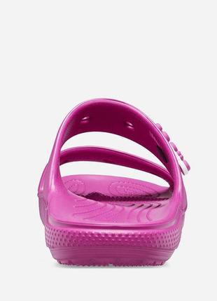 Шльопанці жіночі crocs classic sandal fuchsia fun5 фото