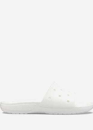 Шлепанцы женские crocs classic slide white