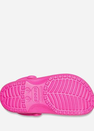 Сабо женские crocs classic clog electric pink4 фото