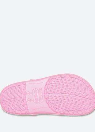 Шлепанцы женские crocs crocband pink lemonade/white2 фото