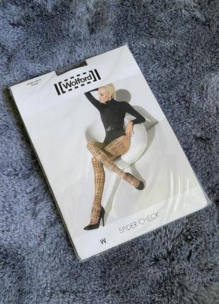 Колготы wolford spider check pp m1 фото