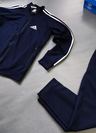 Чоловічий спортивний костюм adidas темно-синій2 фото