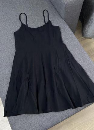 Сарафан платье сукня летнее чёрное h&m