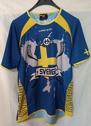 Мужская спортивная футболка unihoc р. l дышащая