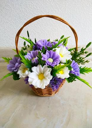 Ромашки з міла, букет ромашок