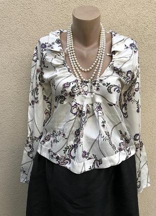 Вінтажний стиль,шелк100%,романтична блуза,люкс бренд,adele fado,італія