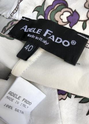 Винтажный стиль,шелк100%,романтическая блуза,люкс бренд,adele fado,италия2 фото