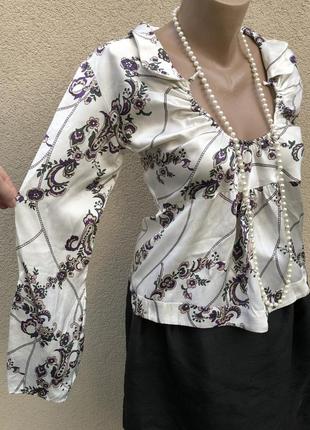 Вінтажний стиль,шелк100%,романтична блуза,люкс бренд,adele fado,італія4 фото
