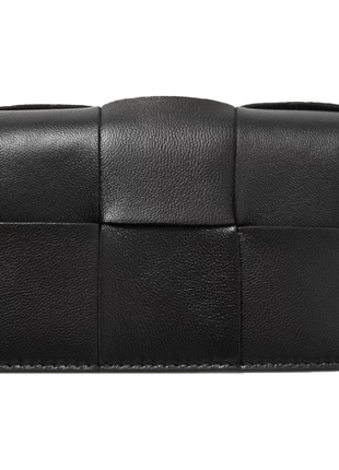 Тримач для карт, кардхолдер bottega veneta cassette intrecciato leather cardholder, black