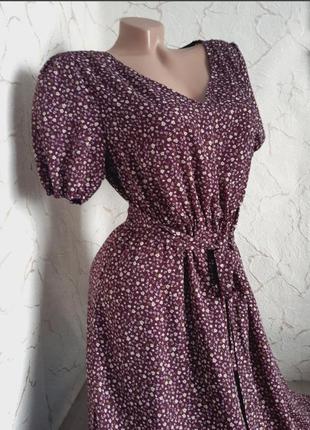 Платье сукня длинное вишневое/бордовое,46 размер,м2 фото