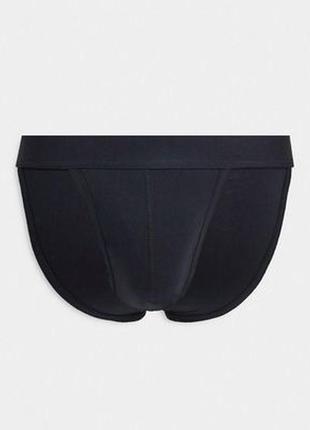 Черные коттоновые трусики хипстеры asos