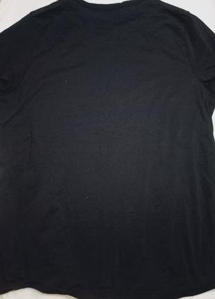 Черная базовая футболка. хлопковая футболка.2 фото