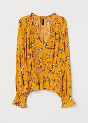 Жовта блузка від h&m