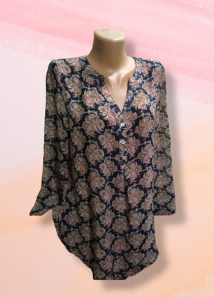 Воздушная блуза-туника- шифон- lola&liza-не ношена1 фото