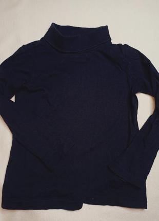 Детский гольф. детская водолазка. темно-синяя водолазка. кофта. свитер.