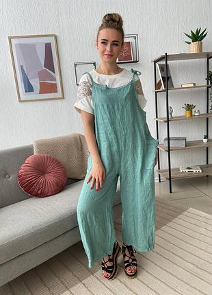 Льняной комбинезон италия ☝️☝️☝️ отличное качество