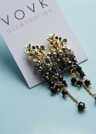 Розкішні вечірні сережки від vovk accessories