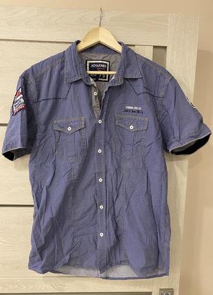 Рубашка jack&jones оригинал с коротким рукавом