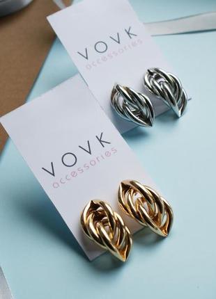 Неймовірні стильні сережки в стилі американський вінтаж від vovk accessories