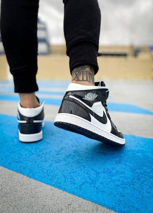 Кроссовки nike air jordan 1 mid se asw"carbon fiber"4 фото