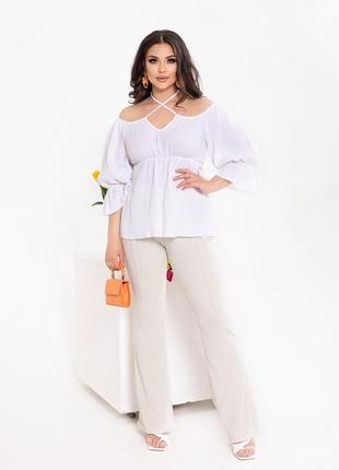 Блуза бавовна-жатка матеріал: бавовна-жатка (натуральні тканини)